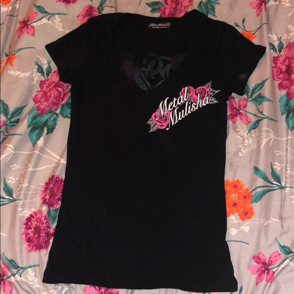 Metal Mulisha V Neck T Shirt